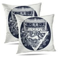thumbnail image 1 of LALILO Throw Pillow Covers Retro Music Tattoo And Shirt Old And Cushion Cover 18" x 18", 2086 Pack, 1 of 6