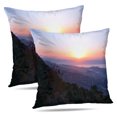 thumbnail image 1 of LALILO Throw Pillow Covers Sea Lake Mountain Ancient Beautiful Cushion Cover 18" x 18", 2 Pack, 1 of 6