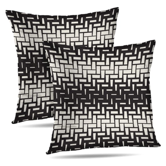 LALILO Throw Pillow Covers Shape Halftone Modern Geometric Lattice Cushion Cover 18" x 18", 1869 Pack