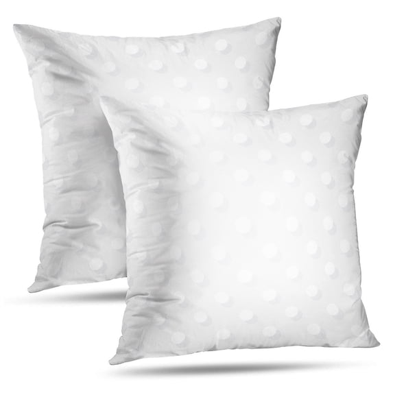 LALILO Throw Pillow Covers Subtle Gray Polka Dot With Shadow Polka Art Cushion Cover 18" x 18", 2 Pack