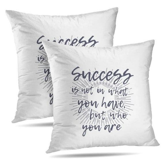 LALILO Throw Pillow Covers Success You You Beautiful Card Cushion Cover 18" x 18", 251 Pack
