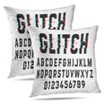 thumbnail image 1 of LALILO Throw Pillow Covers Trendy Letters And Numbers Font Letter Cushion Cover 18" x 18", 2 Pack, 1 of 6