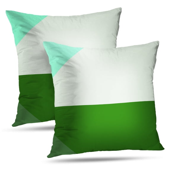 LALILO Throw Pillow Covers Triangle Color Abstraction Accent Backdrop Cushion Cover 18" x 18", 2 Pack