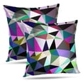 thumbnail image 1 of LALILO Throw Pillow Covers Triangle Color Accent Backdrop Celebration Cushion Cover 18" x 18", 2 Pack, 1 of 1