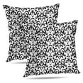 thumbnail image 1 of LALILO Throw Pillow Covers Victorian Damask Black Elegant Floral Cushion Cover 18" x 18", 2 Pack, 1 of 6