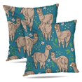 thumbnail image 1 of LALILO Throw Pillow Covers With Cute Doodle And Flowers Trendy Cushion Cover 18" x 18", 2 Pack, 1 of 6