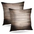 thumbnail image 1 of LALILO Throw Pillow Covers Wood Wood Wooden Dark Backdrop Board Brown Cushion Cover 18" x 18", 2 Pack, 1 of 1