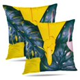 thumbnail image 1 of LALILO Throw Pillow Covers Yellow Like Gun Palm Tropical Leaves Cushion Cover 18" x 18", 2 Pack, 1 of 6