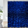 thumbnail image 1 of LALILO Waterproof Dark Blue Shower Curtain, Cobalt Blue Design, Featuring Water Drop Abstract Elements on a Wet Backdrop, Bright and Eye-catching, 72x72 in, 12 Hooks, 1 of 1