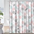 thumbnail image 1 of LALILO White Waterproof Shower Curtain,Marble with Black and Marbling Surface Modern Luxurious Granite Shower Curtains for Bathroom with 12 Hooks,72x72 Inch, 1 of 1
