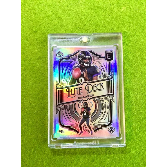 LAMAR JACKSON SILVER PRIZM CARD RAVENS SP 2022 Elite Lamar Jackson ELITE DECK SP