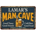 thumbnail image 1 of LAMAR'S Man Cave Metal Sign Green Gift 8x12 208120012465, 1 of 1