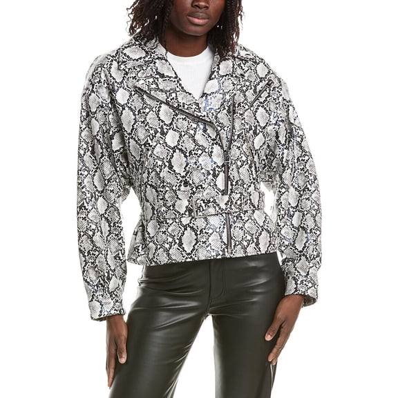 LAMARQUE womens Biker Jacket, XXS, White