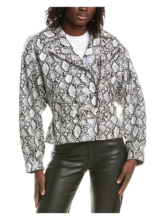 womens Biker Jacket, m, White