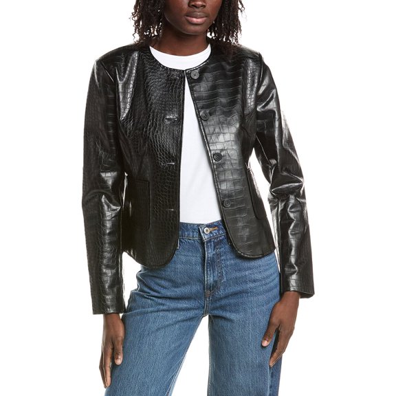 LAMARQUE womens Croco Jacket, l, Black