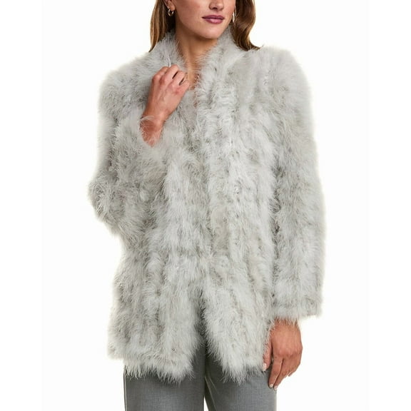 LAMARQUE womens Feather Jacket, m, White