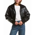 thumbnail image 1 of LAMARQUE womens  Lumina Cropped Faux Leather Jacket, XL, Black, 1 of 3