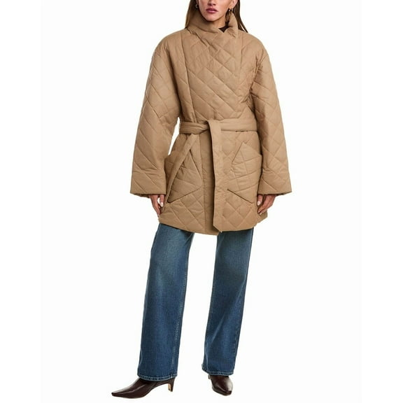 LAMARQUE womens  Quilted Jacket, XS/S, Tan