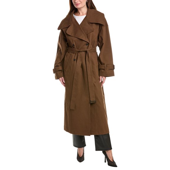 LAMARQUE womens Trench Coat, s, Brown