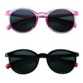 thumbnail image 1 of LAMBBAA 2 Pack Kids Sunglasses Silicone Flexible Frame for Boys Girls, UV Protection(Pink,Black Red), 1 of 5