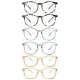 thumbnail image 1 of LAMBBAA 6 Pack Reading Glasses, Blue Light Blocking Computer Reading Glasses for Women and Men, Anti Glare Lightweight Readers(Pinkfloral,Clear gray,Champagne,+4.00), 1 of 5