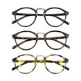 thumbnail image 1 of LAMBBAA Blue Light Blocking Glasses 3 Pack Retro Round Frame Computer Gaming Glasses for Men Women Lightweight Anti Eyestrain UV Filter(Black+Floral+Tortoise), 1 of 5