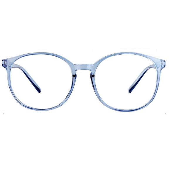 LAMBBAA Vintage Round Blue Light Blocking Eyeglasses Anti Eyestrain UV Filter Computer Glasses Anti-Blue Light Glasses for Men Women Clear Blue