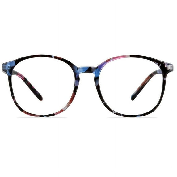 LAMBBAA Vintage Round Progressive Multifocal Presbyopic Glasses, Anti-Blue Light Glasses for Men Women Readers (+1.00/+4.00 Magnification)