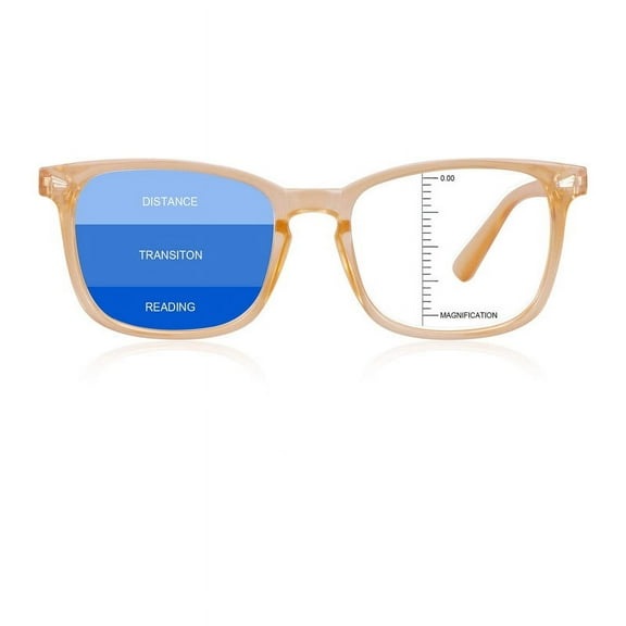 LAMBBAA Vintage Square Blue Light Blocking Eyeglasses Anti Eyestrain UV Filter Computer Glasses Anti-Blue Light Glasses for Men Women (Champagne, No Magnification)