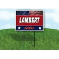 thumbnail image 1 of LAMBERT FLAG RED 2024 18inx24in Yard Road Sign w/ Stand, 1 of 4