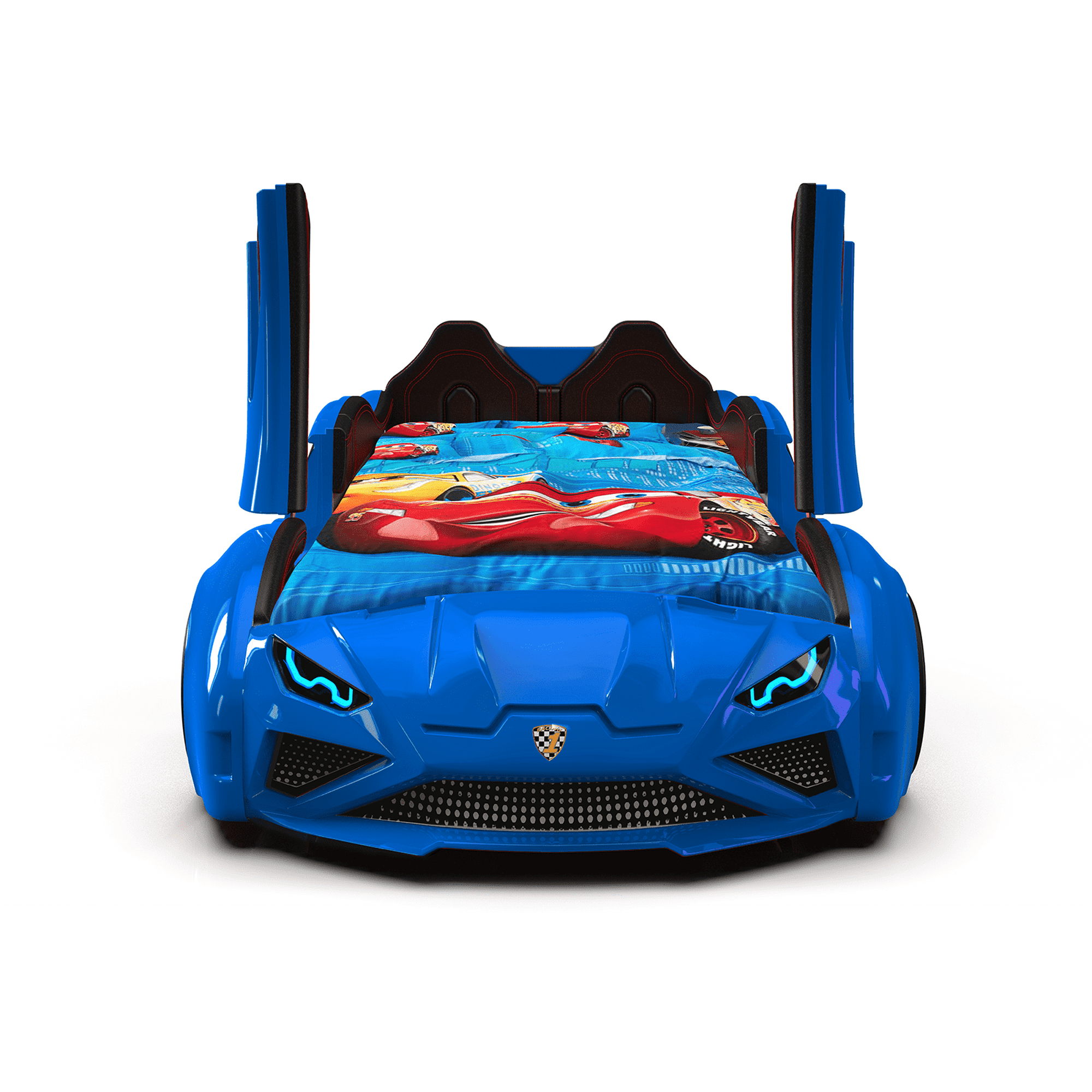 LAMBO RX Twin Race Car Bed with LED Sound FX, Kids Qatar Ubuy
