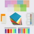 thumbnail image 1 of LAMBOCK Transparent Self-Stick Notepad with Book Tabs, Multicolor, 900 Pcs, 1 of 9