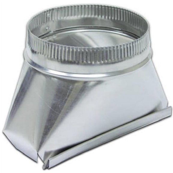 LAMBRO INDUSTRIES Aluminum Duct Transition Fitting, 7-In. Round 123IND