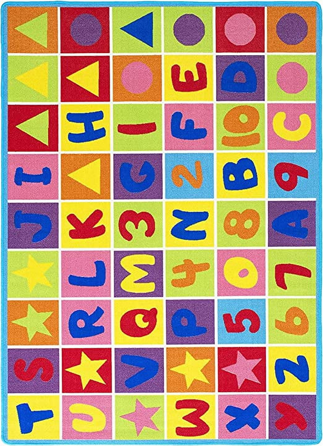 LAMBZY Educational Children Area Rug for Playroom, Kids Room, Nursery ...