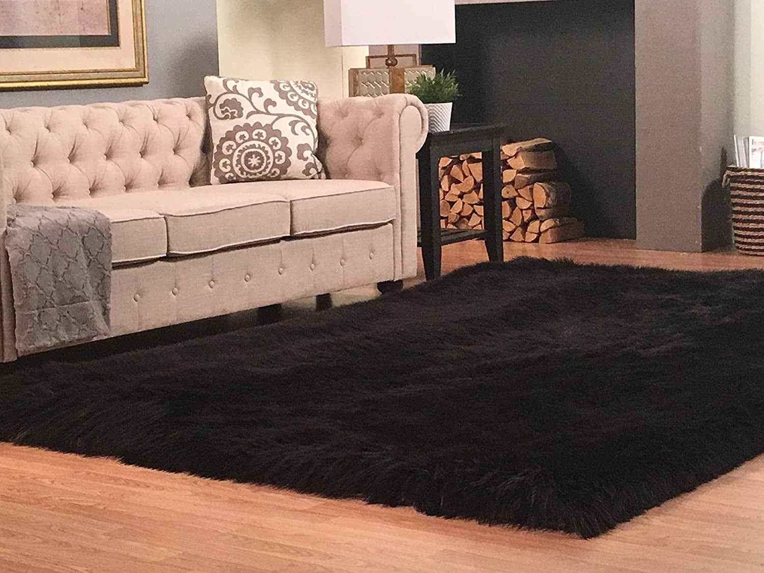 LAMBZY '' Lena Collection '' Faux Sheepskin Super Soft Hypoallergenic