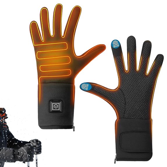 LAMDAWE Heated Gloves for Men Women,Rechargeable Heated Gloves for Winter Outdoor Working Sports Biking Fishing Hiking Snowboarding,Touchscreen Compatible,Long-Lasting Warmth