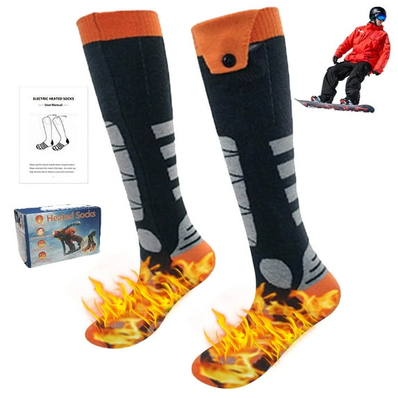 LAMDAWE Heated Socks for Men Women,with 4 Heating Levels,Winter Warmer Electric Socks with APP Control,Rechargeable Washable Thermal Socks for Skiing Camping HikingCycling Outdoor Work
