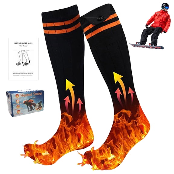 LAMDAWE Heated Socks for Men Women,with 4 Heating Levels,Winter Warmer Electric Socks with APP Control,Rechargeable Washable Thermal Socks for Skiing Camping HikingCycling Outdoor Work