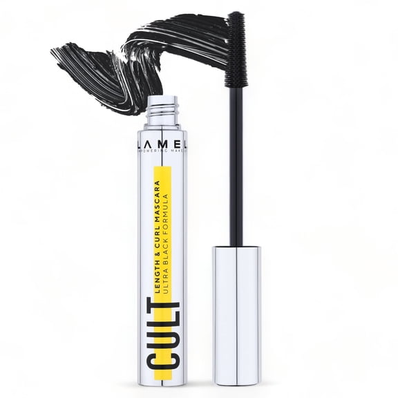 LAMEL Cult Length & Curl Mascara – Lengthening & Curling Waterproof, Smudge-Proof, Flake-Free, Deep Black Pigment Mascara - 402