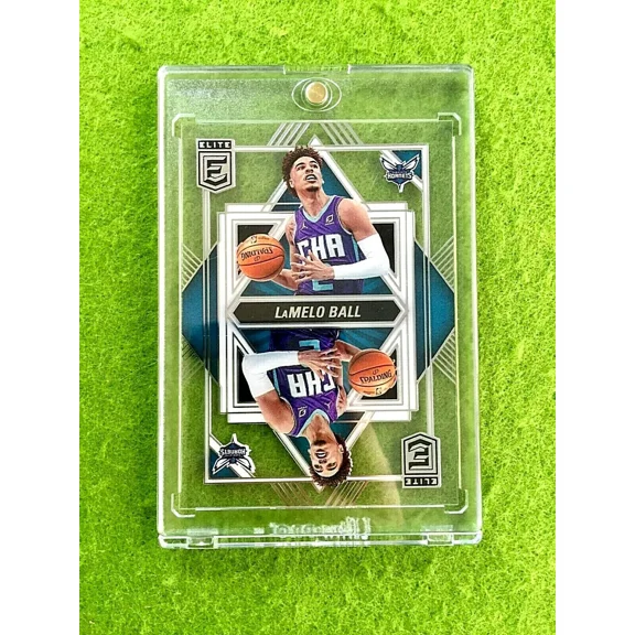 LAMELO BALL CLEAR CARD JERSEY #2 HORNETS 2021-22 Donruss Elite DECK LaMelo Ball