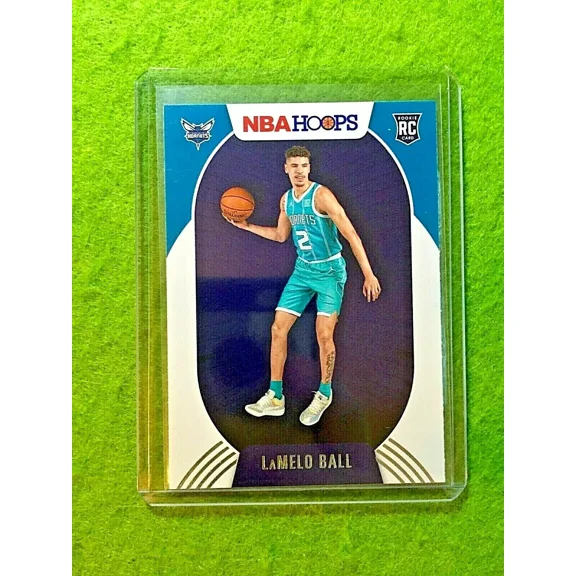 LAMELO BALL HOOPS ROOKIE CARD JERSEY #1 HORNETS RC 2020-21 Panini Hoops TRUE RC