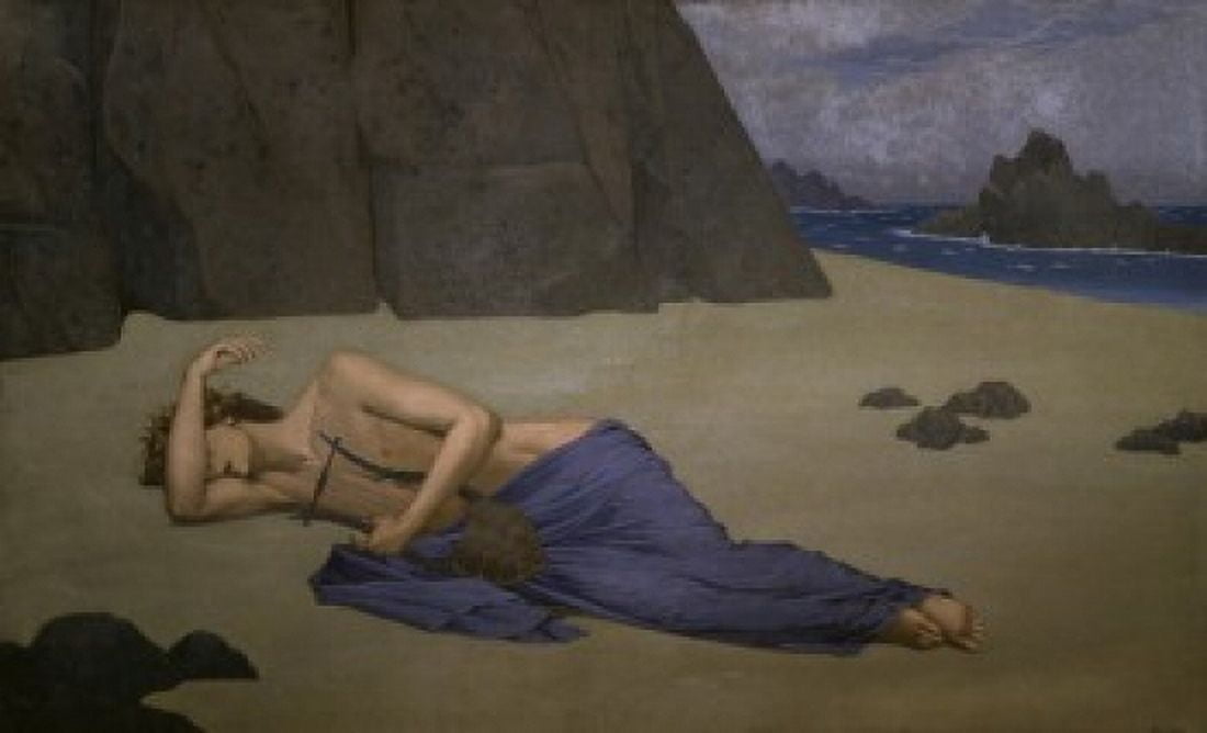 LAMENTATIONS OF ORPHEUS THE LES LAMENTATIONS DORPHEE S???on Alexandre 1855 d1917 French Musee d Orsay Paris Canvas Art - (18 x 24)