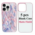 thumbnail image 1 of LAMICS 5 Sets Sublimation Blanks Phone Case Bulk Covers Compatible With iPhone 14 Pro Max, 6.7-Inch,Easy to Sublimate DIY 2 in 1 2D Anti-slip Case Soft Rubber Cover+Inserts Matte Wholesale Purple, 1 of 7