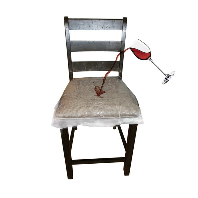 Clear Vinyl Chair Protectors, 26"X253/4" Set of 2