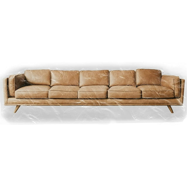 Clear Vinyl, Heavy Duty Sofa Cover, Large Sofa, 42"BH x 18"FH x