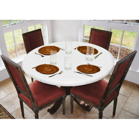 LAMINET - Deluxe Cushioned Heavy-Duty Elastic Edged QUILTED Table Pad - Small Round - Fits tables up to 44" Diameter - The ULTIMATE Protection For Your Table!!!