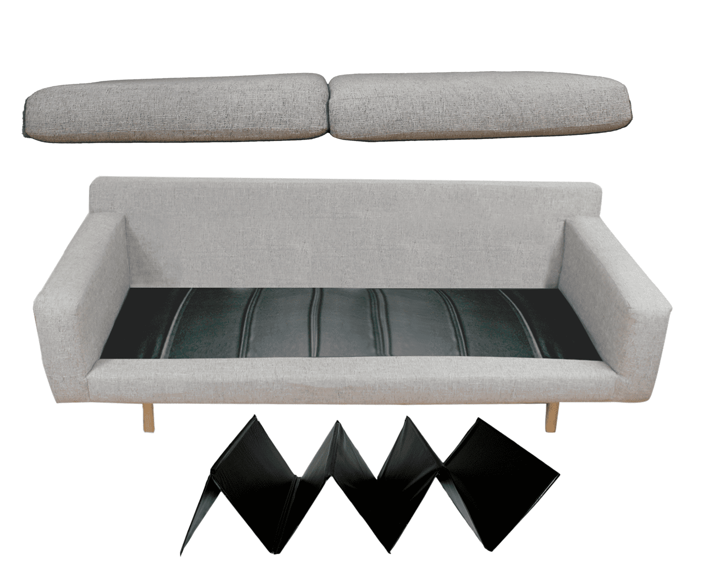  Stratiform Original Curve, 20x20 in 3-Pack - Medium, Elevate Comfort, Living Room Sofa Sag Support