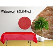 LAMINET Premium Disposable Tablecovers - SET OF 1 - RED - 54" x 108"