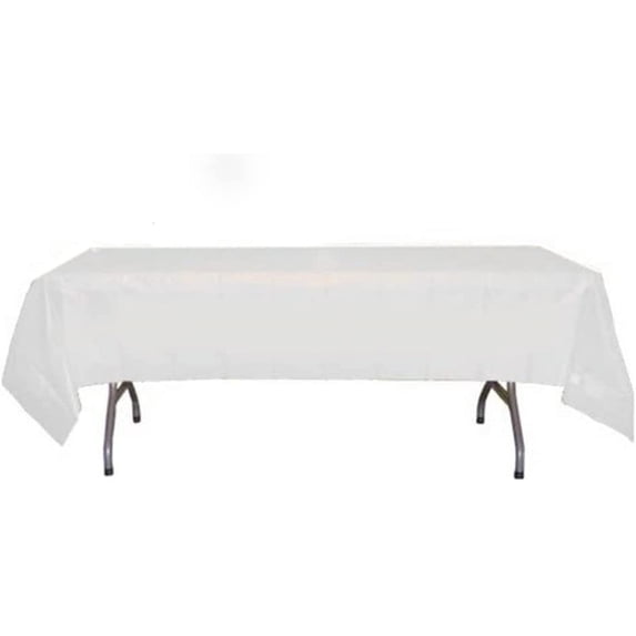 LAMINET Premium Disposable Tablecovers - SET OF 1 - WHITE - 54" x 108"