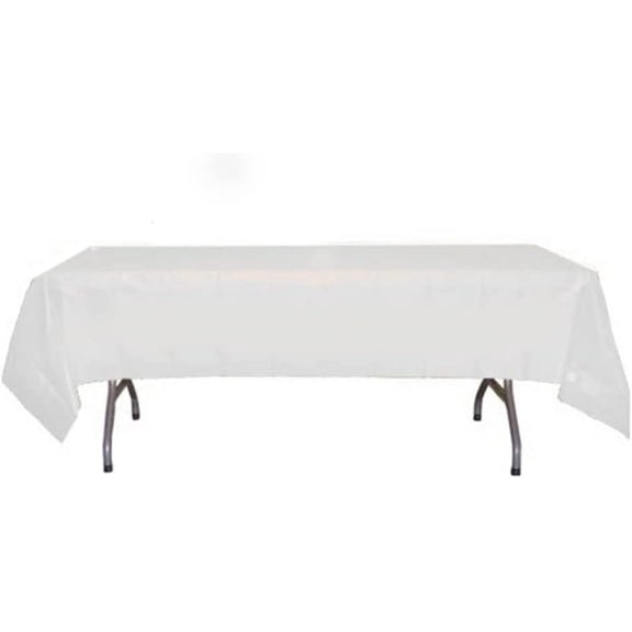 LAMINET Premium Disposable Tablecovers - SET OF 1 - WHITE - 54" x 108"